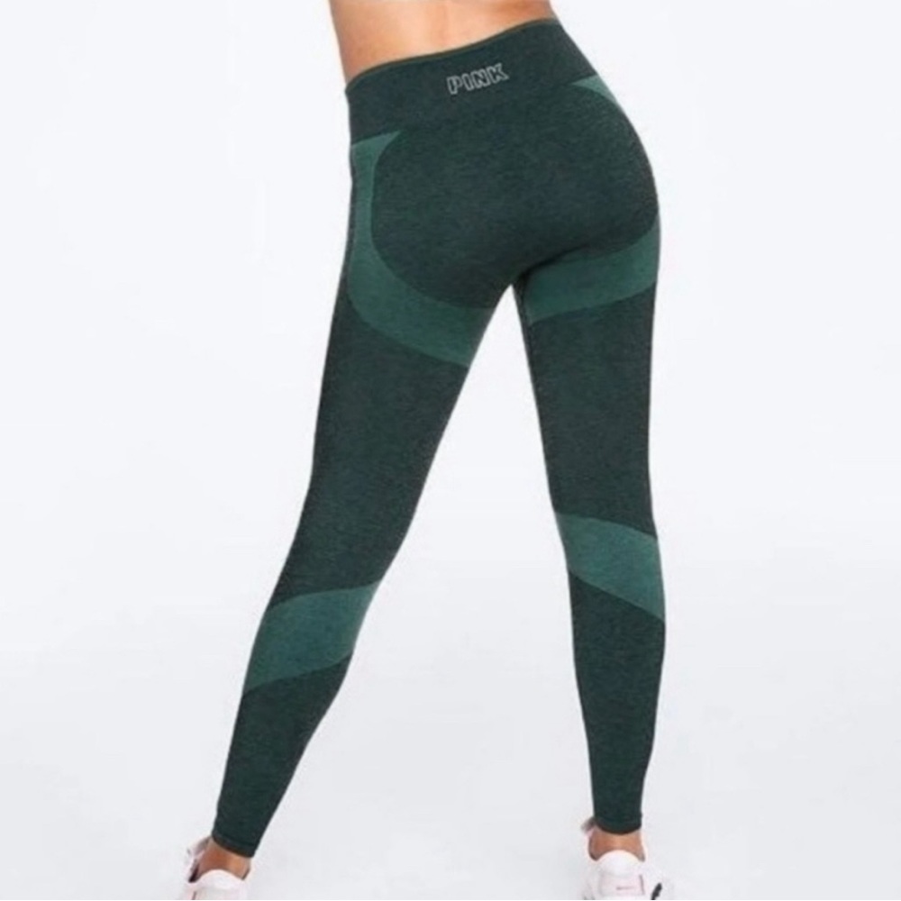 Victoria Secret PINK Green Seamless Leggings